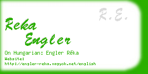 reka engler business card